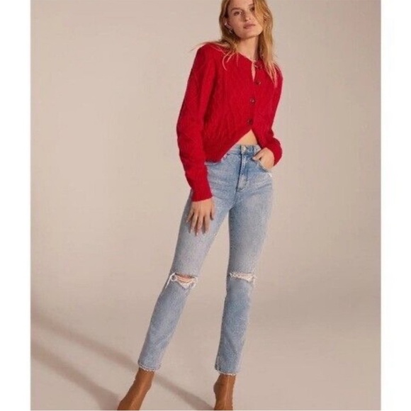 Favorite Daughter Valentina Super high rise Cropped Jeans - Picture 1 of 16